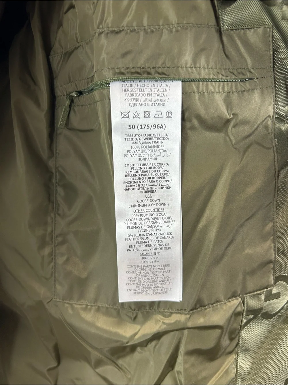 Gucci Jumbo GG canvas down jacket